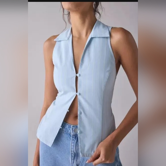 Urban Outfitters Tops - NWT Urban Outfitters Party Girl Button Down Sleeveless Top Size XS